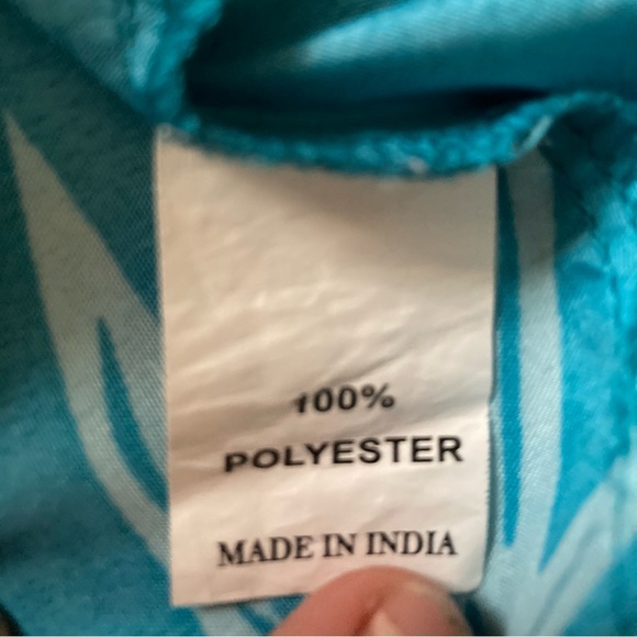 Men's Alvish Blue Hawaiian Shirt, Size Large, Polyester - Picture 4 of 6